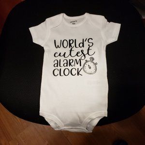 New Carter 9 Mos Onesie with Decal